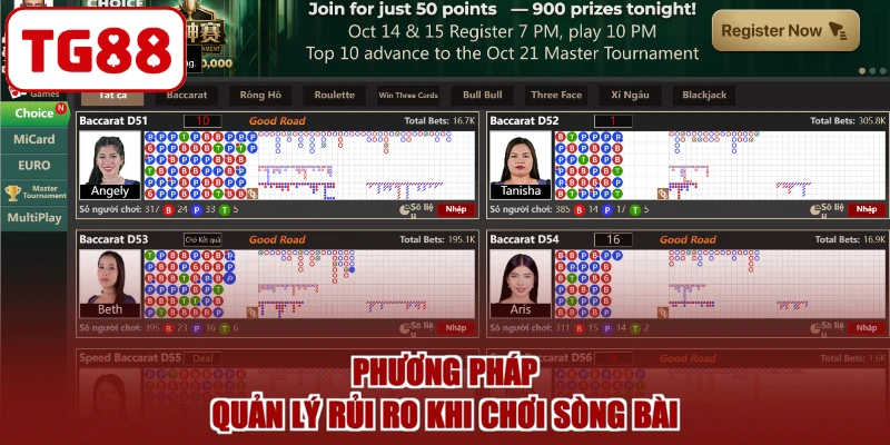 Phương pháp quản lý rủi ro khi chơi sòng bài